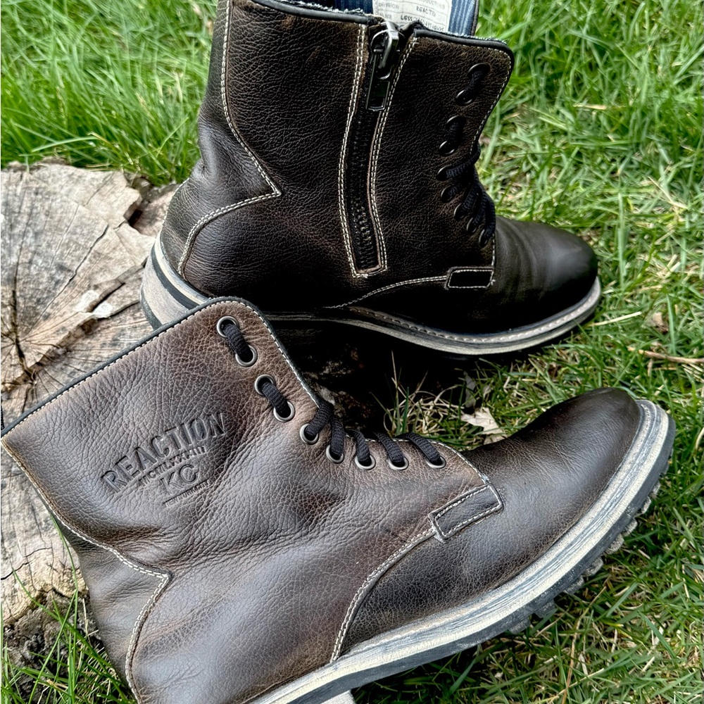 Kenneth Cole Reaction Men's Brown Leather Boots